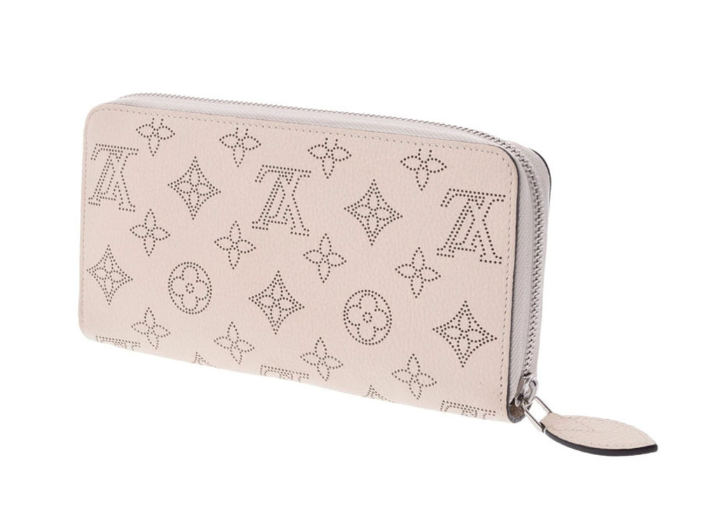 Louis Vuitton White Zippy Ivory Wallet Mahina White